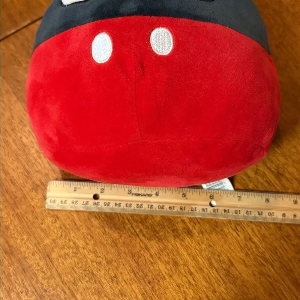 NWOT Squishmallow Mickey Mouse 10” Red Black Tan